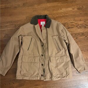Orvis Vintage Collection Barn Coat with Vibrant Red Lining